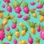 Placeholder: dragon fruit land. illustration 3d style. HD