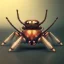 Placeholder: portrait painting of a steampunk spider, ultra realistic, intricate details, ultra highly detailed, shiny, smooth, studio quality, octane render, Surrealism, Triadic colour scheme,glow-stick, ambient lighting,nightclub lighting, polaroid, 100mm, --ar 1:1 --v4