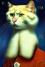 Placeholder: Portrait of a cat by Van Gogh