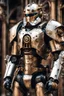 Placeholder: Front view Photography Realistic HD Natural Beauty Steampunk classic mecha man as troopers