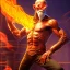 Placeholder: dhalsim,flame, smoke, fence, yoga artist on a boat in the air, maze background , levitated lab equipment, 4k, Highly Detailed, Masterpiece, perfect eyes, Digital Illustration, Cinematic Lighting, Realistic, Sharp Focus, Centered, Beautifully Lit, Bioluminescent by Stanley Artgerm Lau