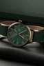Placeholder: DDesign a realistic image that combines the timeless elegance of an aventurine dial watch with a vintage aesthetic. Incorporate classic elements in the background and styling to evoke a sense of nostalgia while maintaining a high level of realism.
