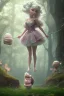 Placeholder: Fat and adorable fairy in Forrest background. Style should be like the movie " up"