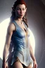 Placeholder: Tauriel standing on a flat floor, by Cedric Peyravernay, complete full body in frame, delicate traits, symmetric eyes, every part of the body represented in the frame, intricately detailed image, volumetric lighting