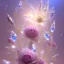 Placeholder: one big crystal subtle flower in a galactic ambiance with a beautiful fairy, transparent petals, delicate colors, in the foreground, full of details, smooth，soft light atmosphere, light effect，vaporwave colorful, concept art, smooth, extremely sharp detail, finely tuned detail, ultra high definition, 8 k, unreal engine 5, ultra sharp focus