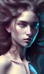 Placeholder: porno model , cute, beautiful, long hair, wavy hair, curly hair، black eyes, head and shoulders portrait, cinematic, 8k, resolution concept art portrait by Greg Rutkowski, Artgerm, WLOP, Alphonse Mucha dynamic lighting hyperdetailed intricately detailed