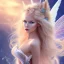 Placeholder: tres belle sexy fairy souriante avec de magnifiques ailes et des cheveux longs blonds,yeux bleus