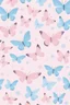Placeholder: Light pink and light blue butterflies in the snowy winter