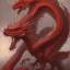 Placeholder: red female dragon, dragon portrait, portrair, dragon head, dragon face, big eyes, smile, dragon with fathers, happy, 8k resolution, high-quality, fine-detail, fantasy, incredibly detailed, ultra high resolution, 8k, complex 3d render, cinema 4d