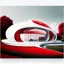 Placeholder: Draw an lineal illustration of a red and white country house, oval and round shapes, modern, minimalist style, ultra quality, detailed, Zaha Hadid style, Zaha Hadid style