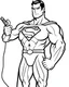 Placeholder: superman with Wepon coloring page