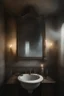 Placeholder: Evil spirit rising from a bathroom sink, fog, ethereal, malevolent, masterpiece, intricate details, hyper realism, 8k, photorealistic