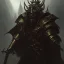 Placeholder: evil king in black metal armor, angry, emperious, 8k resolution concept art portrait by Greg Rutkowski, steampunk