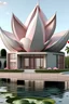 Placeholder: تصميم معماري لبيت على شكل وردة اللوتس