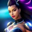 Placeholder: Ultra detailed fullbody Portrait in oil on canvas of overwatch character-SOMBRA with armor,extremely detailed digital painting,intense stare, extremely detailed face, crystal clear eyes, mystical colors ,perfectly centered image, perfect composition, rim light, beautiful lighting,masterpiece ,8k, stunning scene, raytracing, anatomically correct, in the style of Steve Jung and robert e howard and Wizyakuza and Ohrai Noriyoshi and Simon Bisley and uncannyknack and kilory.