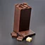 Placeholder: chocolate brick with bite missing