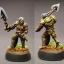 Placeholder: gauntlet warrior miniature with axe