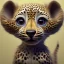 Placeholder: pixar art style of cute baby leopard dog in natural environment, big round eyes, monotone color, full body, au naturel, hyper detailed, digital art, trending in artstation,cinematic lighting, studio quality, smooth render, unreal engine 5 rendered, octane rendered, art style by klimt and nixeu and ian sprigger and wlop and krenz cushart