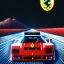 Placeholder: fullbody Drawing of 'Ferrari F40',intricate detail,andrea bonelli,Kilian Eng,Ohrai,evan lee,three quarters frontal aerial view,toned colors,16k