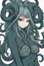 Placeholder: Demon women with tentacles, anime style,