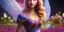 Placeholder: bright fairy, beautiful portrait, flowery landscape