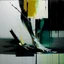 Placeholder: Minimal abstract oil paintings close up person limbs sinew and concrete fragments illuminated at night style of Justin Mortimer