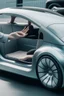 Placeholder: A car with a single human hand on the outside