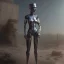 Placeholder: Nefertiti cyberpunk, full body, robocop