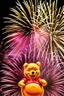 Placeholder: Fireworks splattering pooh