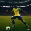 Placeholder: Football Brazil Pele,shallow depth of field, macro lens, unreal engine 5, ultra detailed, realistic signature TD