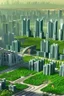 Placeholder: A green city with beautiful old buildings