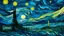 Placeholder: Illustration of wind turbines in strong mystical winds at night in a raging ocean in the style of Vincent van Gogh and Kanagawa