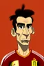 Placeholder: Nicholas Williams Spanish football player ,cartoon 2d