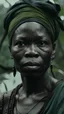 Placeholder: Generate a 4k High definition cinematic image depicting the complex dynamics of resource control in Nigeria's Niger Delta region, showcasing the impact of the crises on the environment, suffering people and community. Use visual elements that capture the faces of people suffering and crying in anguish. Their faces should face the camera. The image should evoke a sense of intrigue and provoke curiosity about the multifaceted challenge