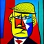 Placeholder: Angry Trump painting by picasso