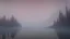 Placeholder: fog over the lake