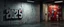 Placeholder: background of firing squad execution wall(wet textured concrete, gray, old, cracked, billet holes, blood stained, 1 wall light) from underground parking, german style, a large blocky upside down "2025" painted on left(old faded paint, red stains running down and past), cyberpunk, to the right a larger mural of a hanged man