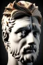 Placeholder: Ultra Realistic image, Roman sculpture, white marble material, Lionel Messi, gold Laurel leaves wreath, renaissance ornaments, chisel style, waist up portrait, epic, celestial, cinematic lighting, God light, god rays, 4k resolution, smooth details, ornate details, soft lighting, unreal engine 5, marble background.