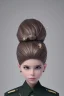 Placeholder: Belle Delphine, military bun hairstyle, mtp camouflage