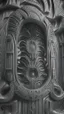 Placeholder: optical illusion 3D, monochrome, bas-relief 3D effect, photorealistic , in the style of H.R.Giger, , symmetric, high contrast, side light , modern, stylish, futuristic, surreal, intricated details, high resolution, octane render , unreal engine 5