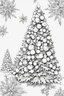 Placeholder: outline art of Kerstroos only black and white, no colour , White background. sketch style, clean line art, white background, no shadow and clear, no people, no colour, for book