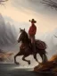 Placeholder: WESTERN mountain bridge cowboy