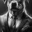 Placeholder: Illustrative sketch of a image of an angry humanoid dog, suit and tie, arte lineal ultra quality, 8k