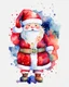 Placeholder: Cute Santa Claus watercolor sublimation