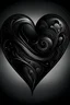 Placeholder: black heart shape in unique style