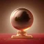 Placeholder: large, ornate, fog-filled crystal ball on bronze stand on embroidered red tablecloth, flickering light, 8k resolution, high-quality, fine-detail, intricate, digital art, detailed matte, volumetric lighting, illustration, octane render, George Grie, Ben Goossens, Igor Morski, brian froud, howard lyon, selina french, anna dittmann