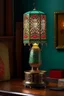 Placeholder: table lamp inspired by kebaya nyonya, modern design,