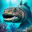 Placeholder: ultra detailed fullbody portrait of Sea monster underwater, extremely detailed digital painting, intrincate, extremely detailed face,crystal clear Big eyes, in the style of Kaare Andrews, mystical colors , perfectly centered image, perfect composition, rim light, beautiful lighting, 8k, stunning scene, raytracing