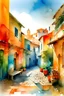 Placeholder: watercolor morocco