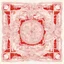 Placeholder: Square simple red frame on white background